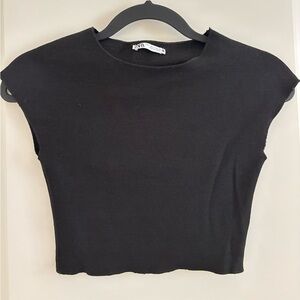 Zara Black Crop Top